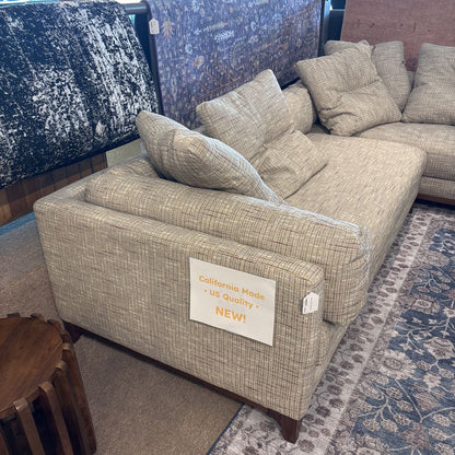 Clallam Grey RAF Chaise Sofa