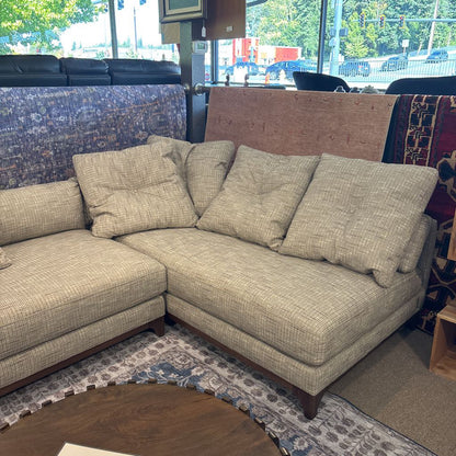 Clallam Grey RAF Chaise Sofa