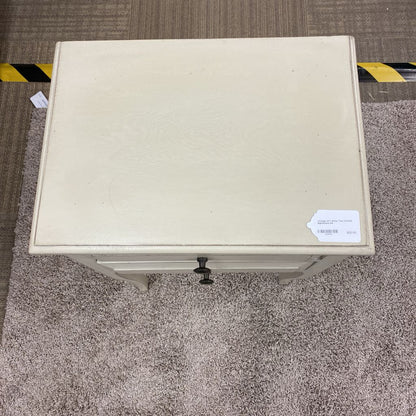 Vintage Off White Two Drawer Nightstand