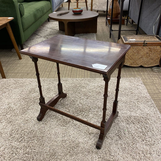 Turned Spindly Leg Side Table