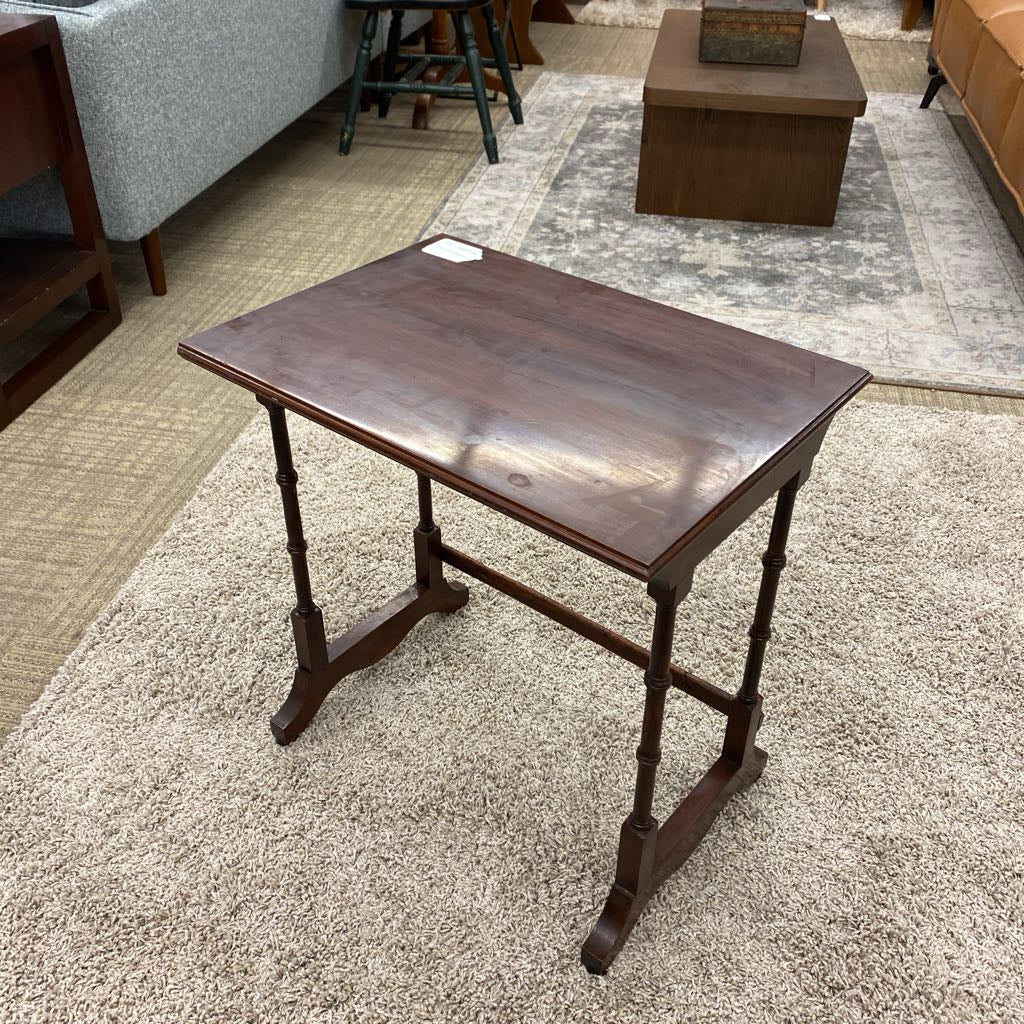 Turned Spindly Leg Side Table