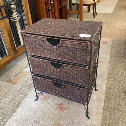 Three Basket Side Table