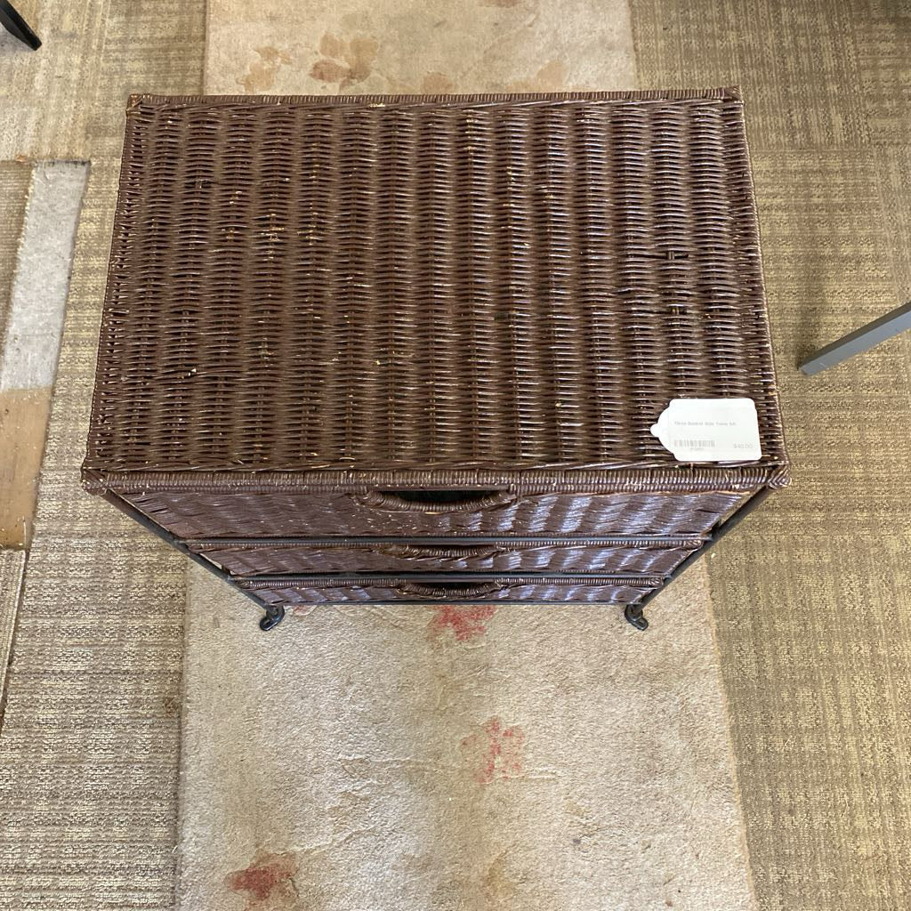 Three Basket Side Table