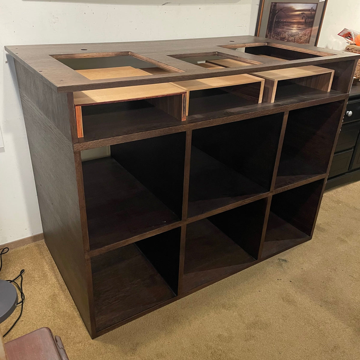 Custom Audio DJ Turntable Console & Record Storage MISC SOUND EQUIPMENT