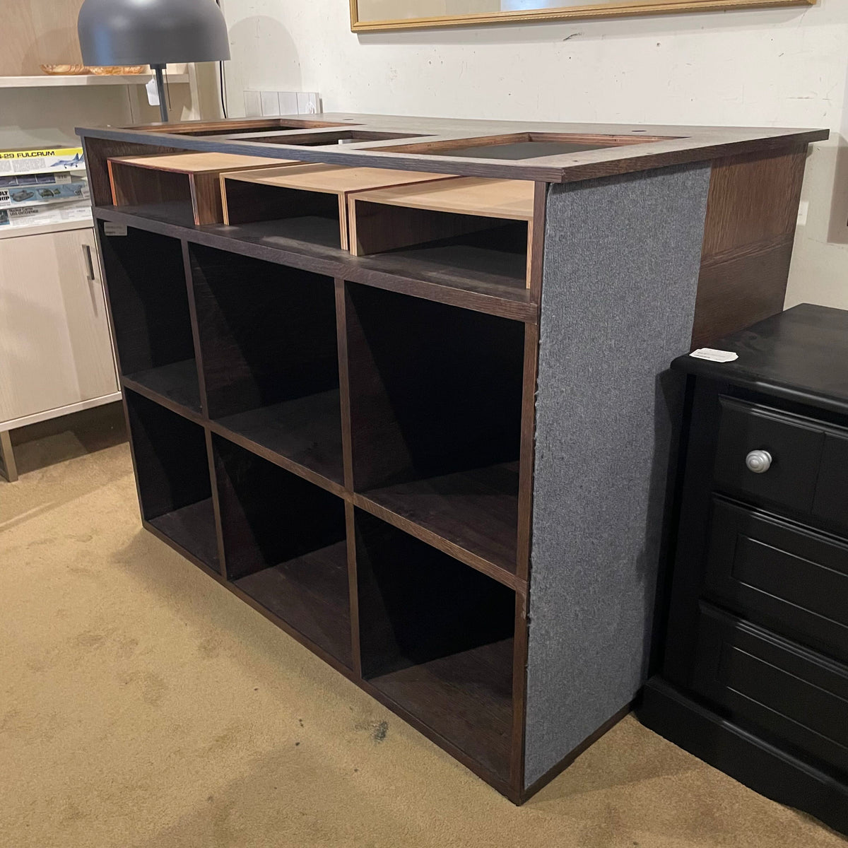 Custom Audio DJ Turntable Console & Record Storage MISC SOUND EQUIPMENT