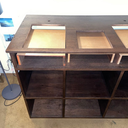 Custom Audio DJ Turntable Console & Record Storage MISC SOUND EQUIPMENT