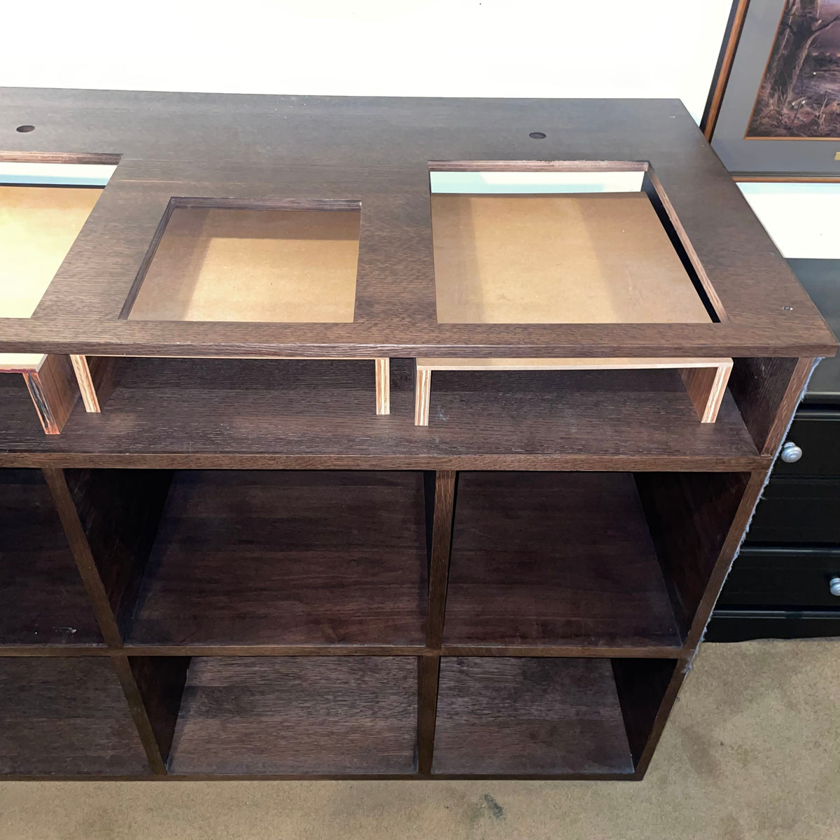Custom Audio DJ Turntable Console & Record Storage MISC SOUND EQUIPMENT