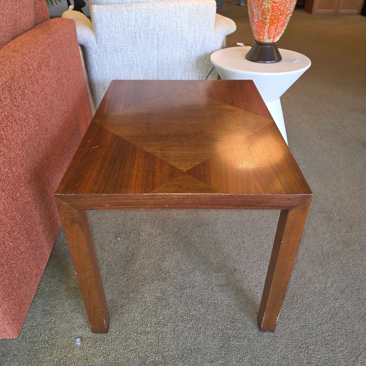 Lane Square with Diamond Top Side Table