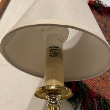 Round Brass Adjust. Offset Desk Lamp