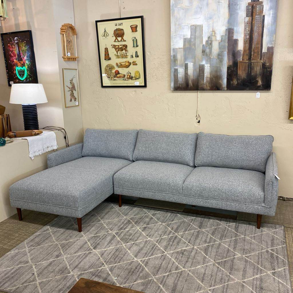 Egersund Pebble Grey LAF Chaise Sectional