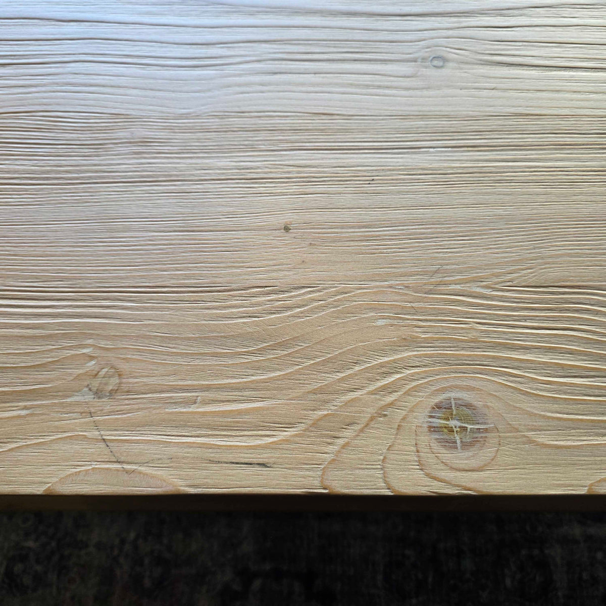 Blonde Wood Crate & Barrell Beveled Open Coffee Table