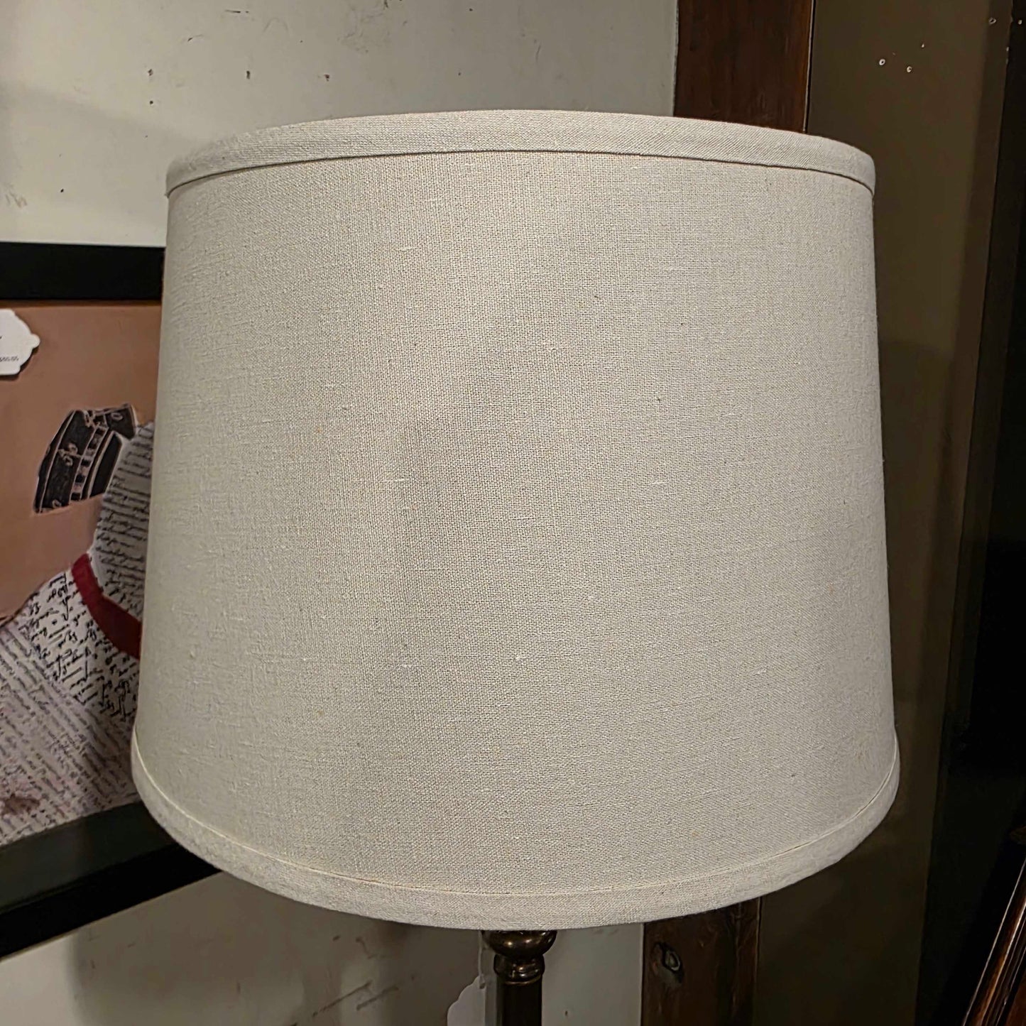 Bronze Floor Lamp w/ Beige Shade