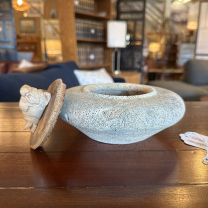 Small Wooly Mammoth Ivory And Whale Bone Dish