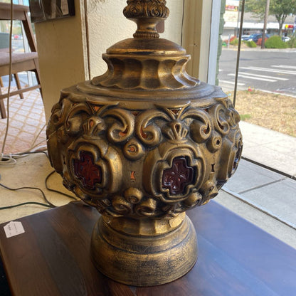 Giant 60's Kitschy Gourd Table Lamp
