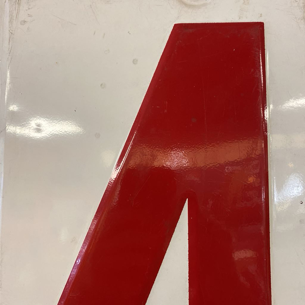 Vintage #4 Metal Marquee Sign