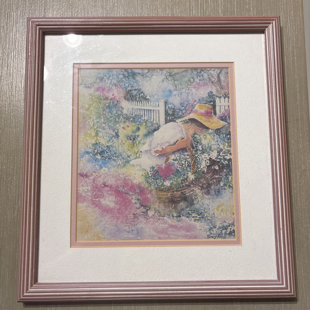Flower Picking Oil Painting