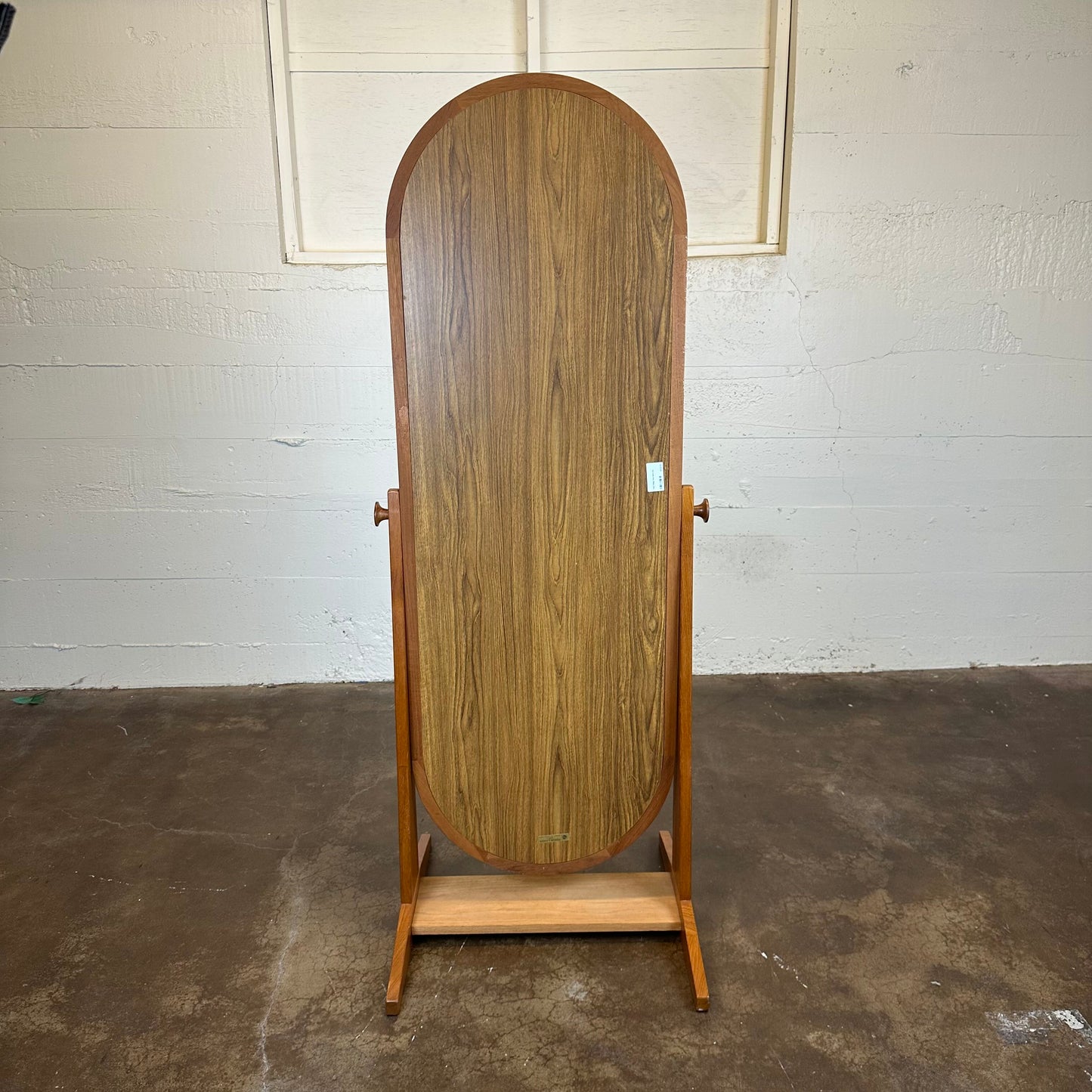 Teak Tilting Floor Mirror