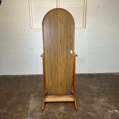 Teak Tilting Floor Mirror