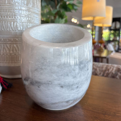 White Marble Wine Holder