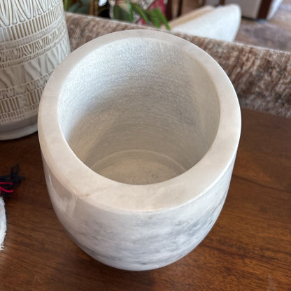 White Marble Wine Holder