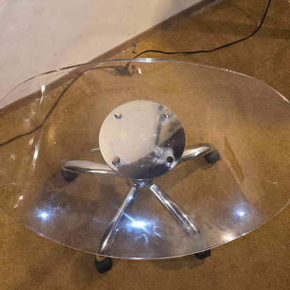 Mod Lucite Rolling Chair AS IS