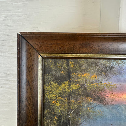 Sunset On The Bay Original Oil Painting