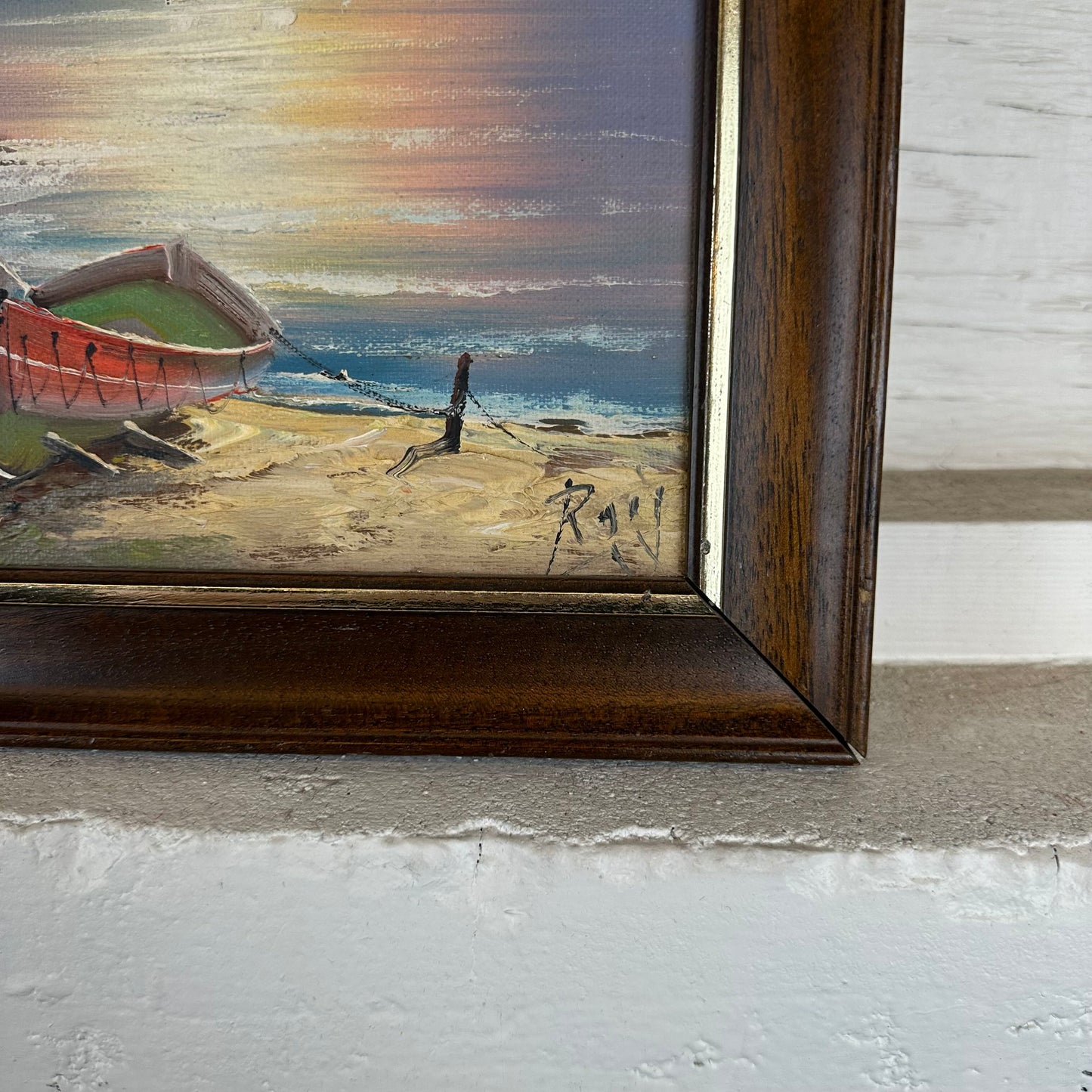 Sunset On The Bay Original Oil Painting