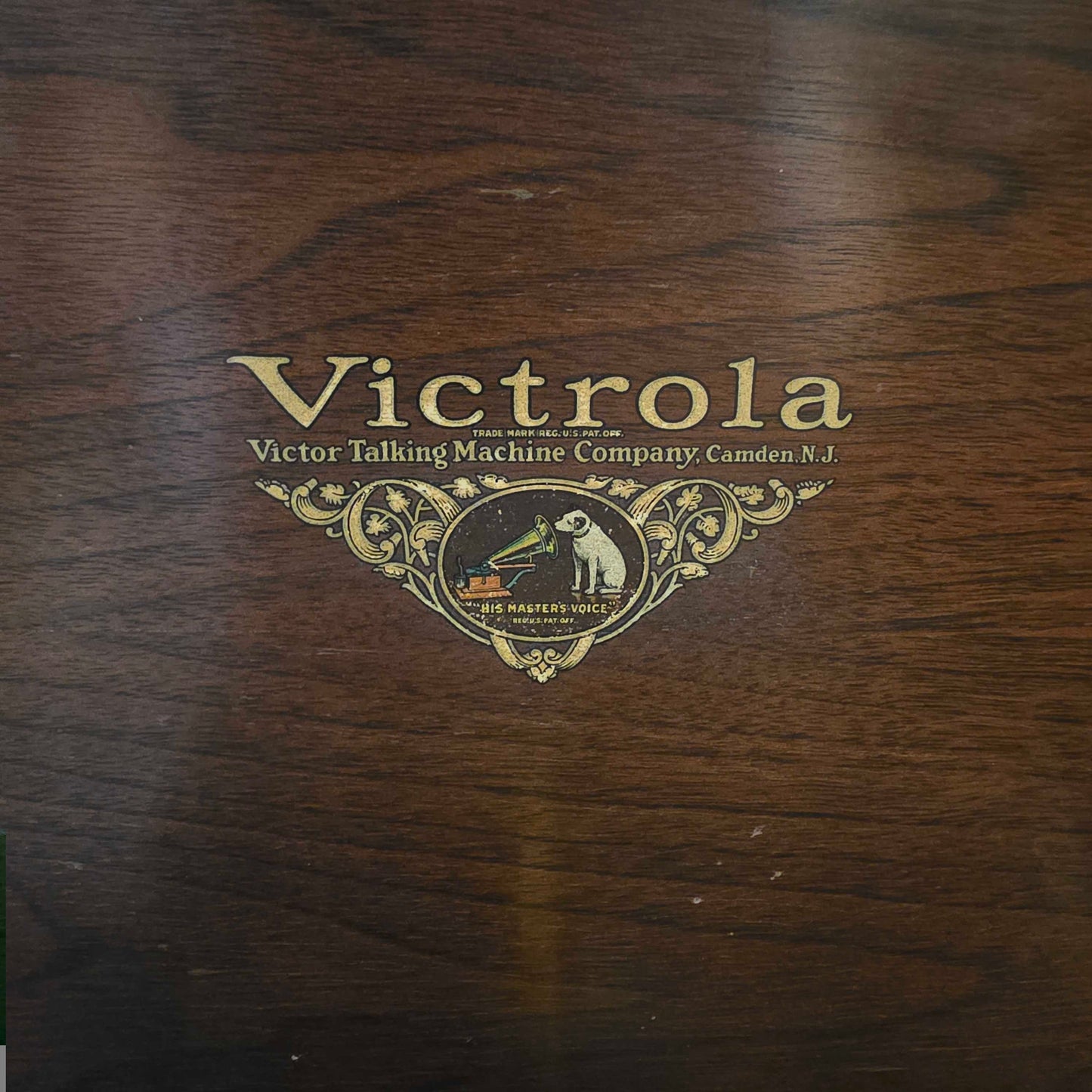 Victrola Carved Wood Cabinet