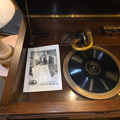 Victrola Carved Wood Cabinet