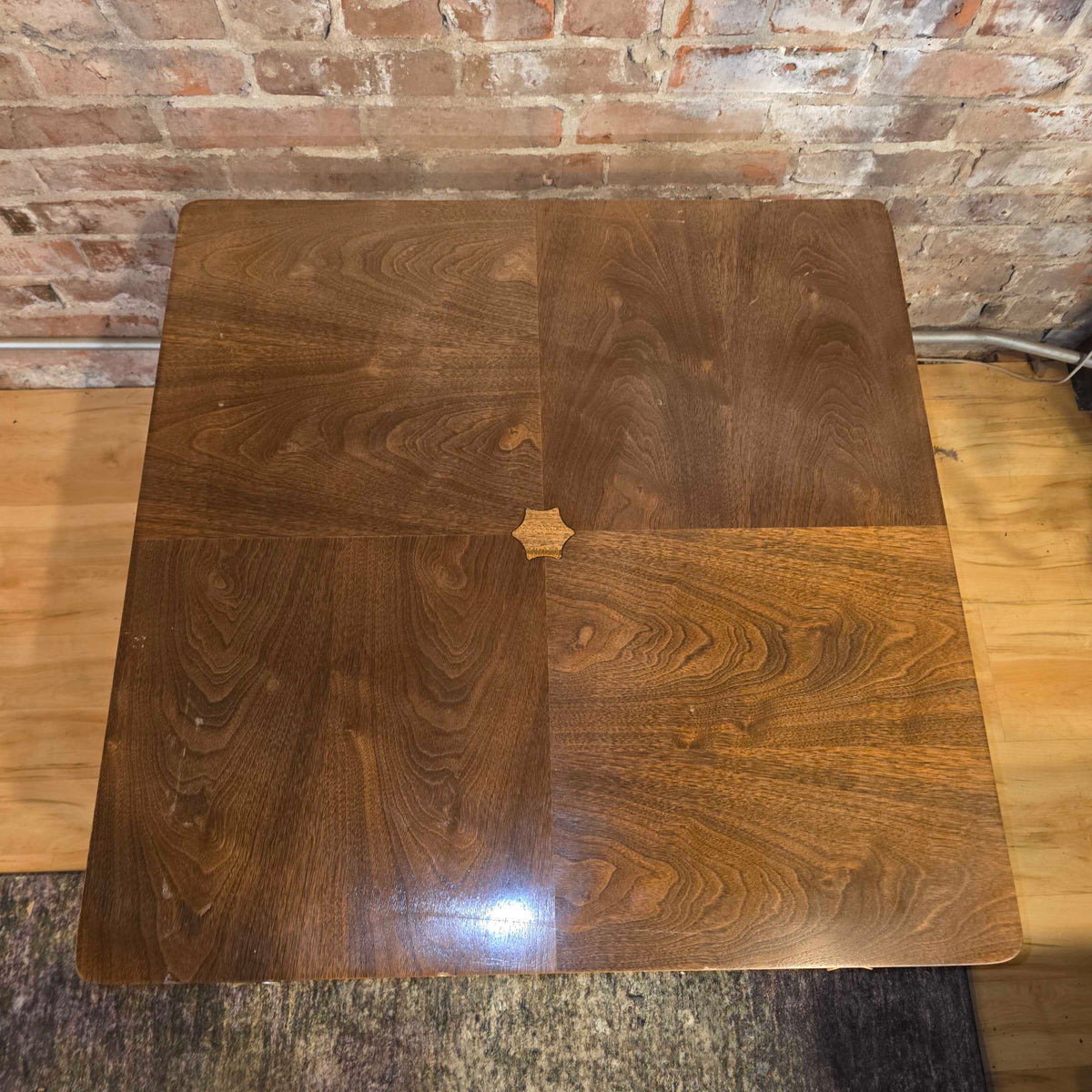 Mersman Square 1 Drawer End Table with Diamond Stamped Top