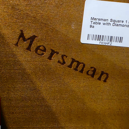 Mersman Square 1 Drawer End Table with Diamond Stamped Top