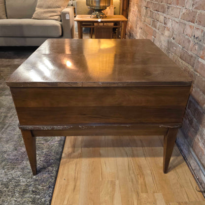 Mersman Square 1 Drawer End Table with Diamond Stamped Top