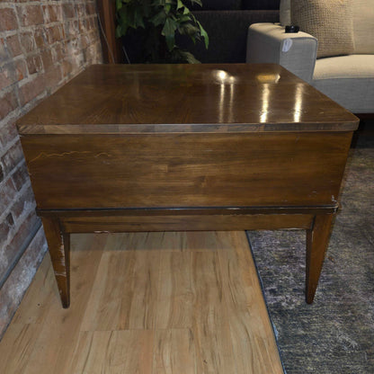 Mersman Square 1 Drawer End Table with Diamond Stamped Top