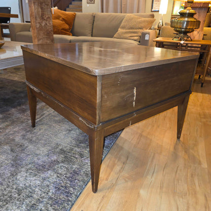 Mersman Square 1 Drawer End Table with Diamond Stamped Top