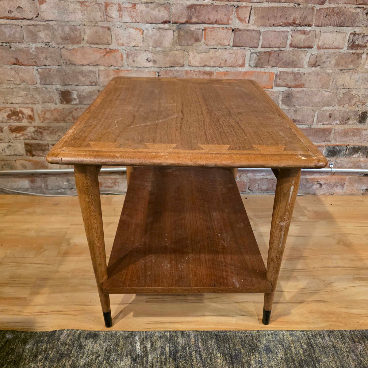 Lane Dovetail Inlay 2 Tier End Table