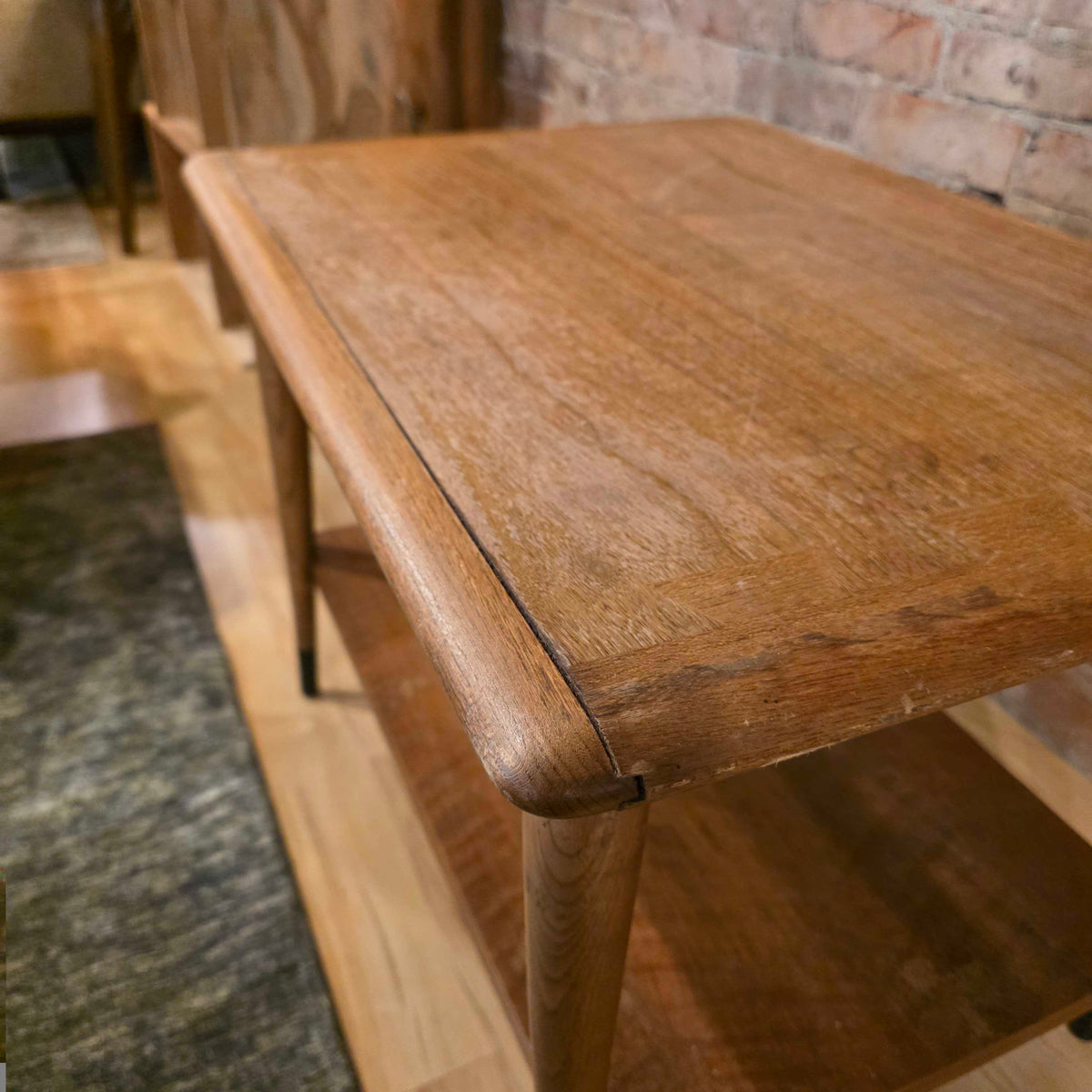 Lane Dovetail Inlay 2 Tier End Table