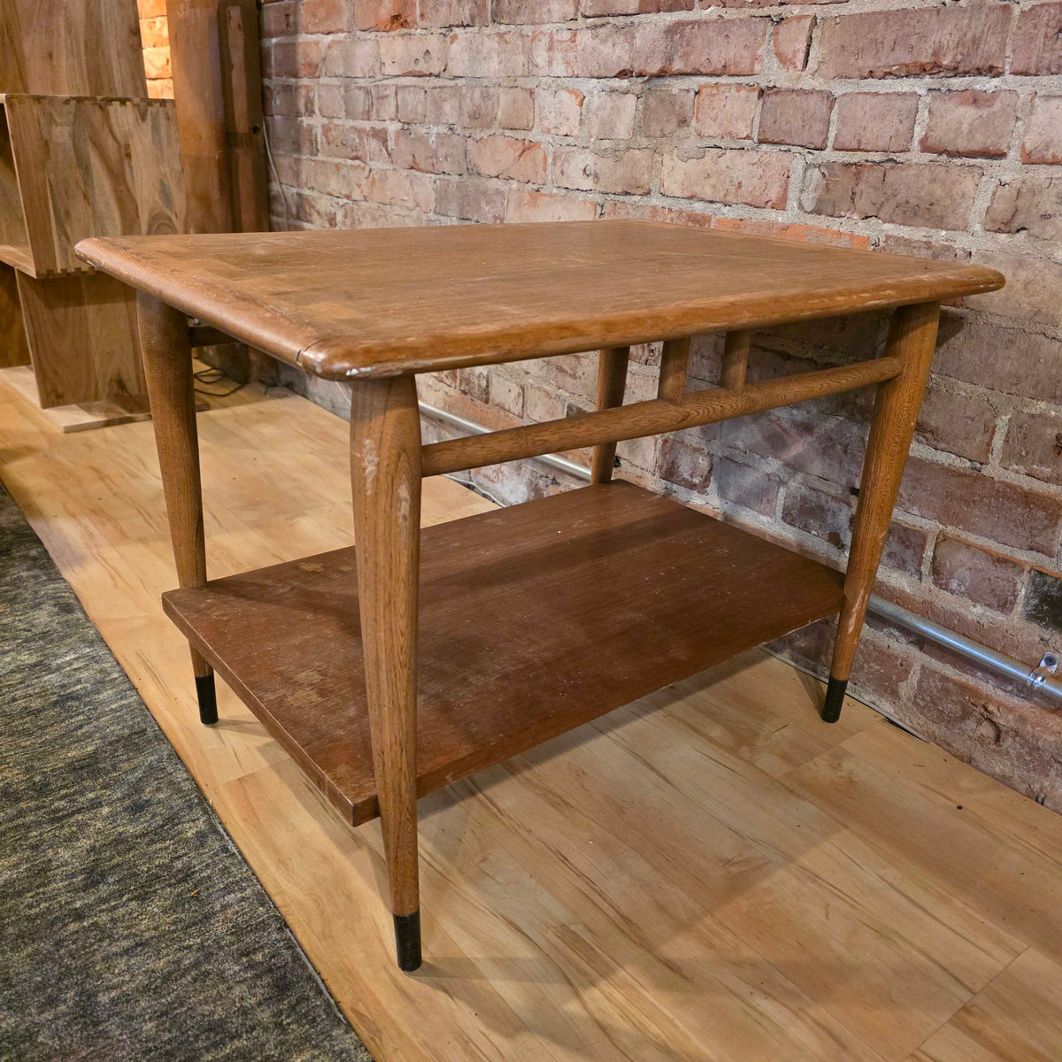 Lane Dovetail Inlay 2 Tier End Table