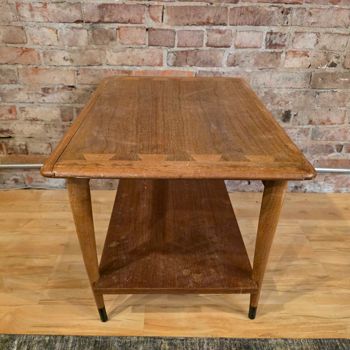 Lane Dovetail Inlay 2 Tier End Table