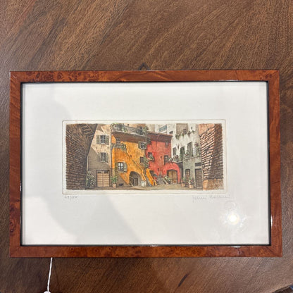 Italian Buildings Signed Art