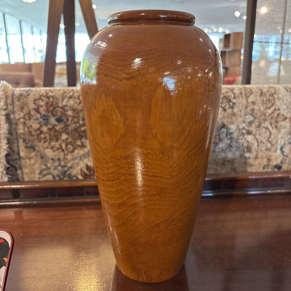 Tall Wooden Vase