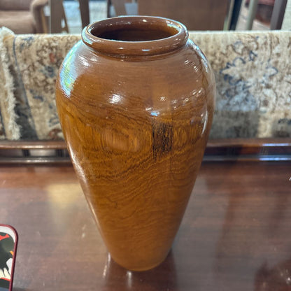 Tall Wooden Vase