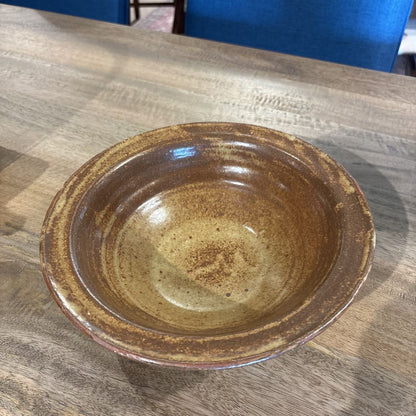 Brown Glazed Stoneware Bowl