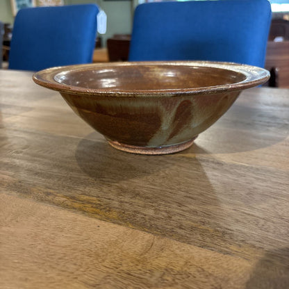 Brown Glazed Stoneware Bowl