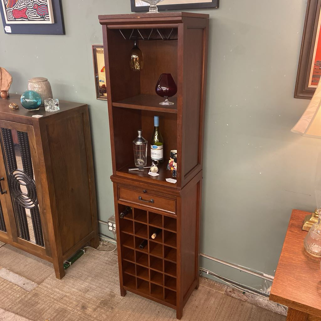 Two PC Narrow Wine Cabinet (AS IS)