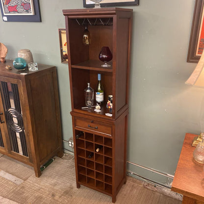 Two PC Narrow Wine Cabinet (AS IS)