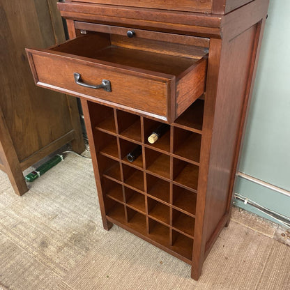 Two PC Narrow Wine Cabinet (AS IS)