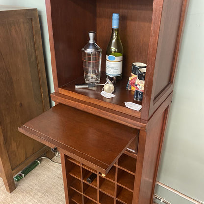 Two PC Narrow Wine Cabinet (AS IS)