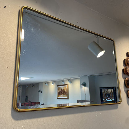 William Sonoma Thin Gold Frame Elegant Mirror C MIRRORS