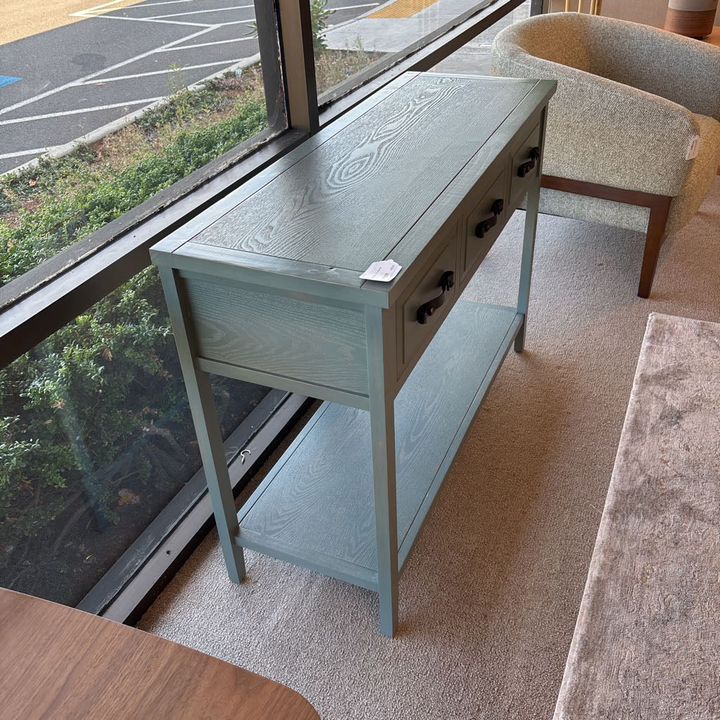 Teal 3 Drawer TV Stand