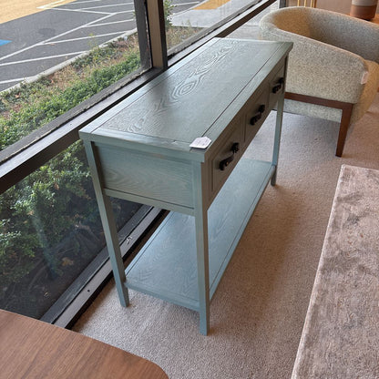 Teal 3 Drawer TV Stand